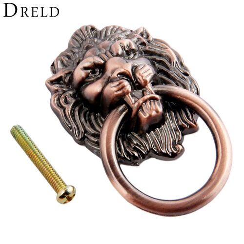 poignées de meuble antiques, Vintage, tête de Lion, boutons de meuble, porte, tiroir