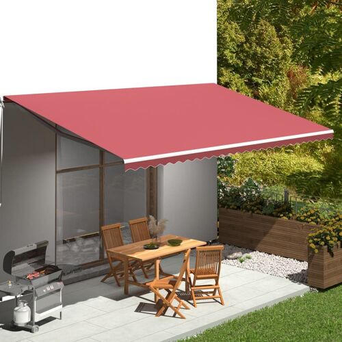 Vidaxl Tissu De Remplacement Pour Auvent Bordeaux Rouge 6x3 M