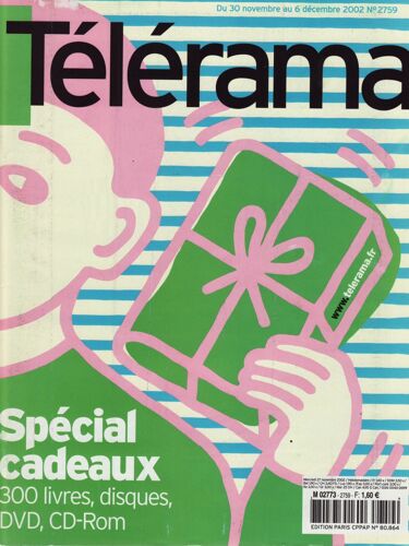 Télérama / 27-11-2002 N°2759 : Henri Langlois (4p) Im Kwon Taek (1,5p) David Bowie (1/2p)