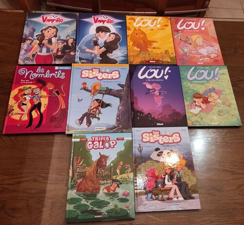 Lot De Bd Lou Chica Vampiro Sisters Les Nombrils Triple Galop