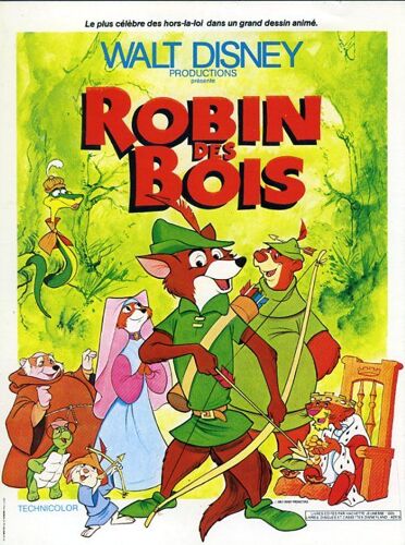 Robin Des Bois, Synopsis, Walt Disney, De Wolfgang Reitherman, Avec Brian Bedford, Peter Ustinov