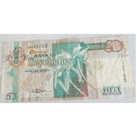 Billet De 50 Roupies Des Seychelles Non Daté -Billet Utilisé