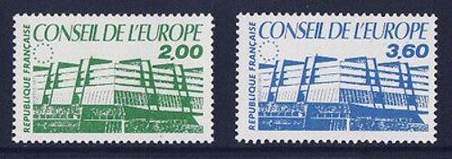 Timbres Service - Conseil De L'europe - N° 96 Et 97