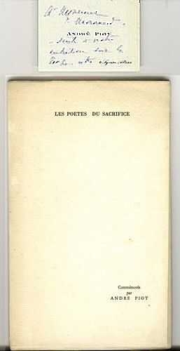 Les Poetes Du Sacrifice