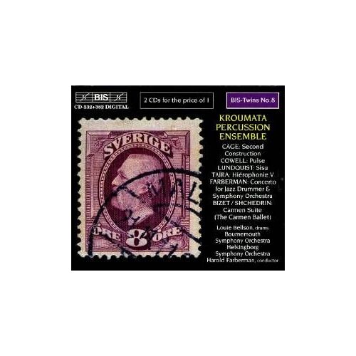 Cage Second Construction Cowell Pulse Lundquist Sisu Taira Hierophonie V Farberman Concerto For Jazz Drummer Et Symphony Orchestra Bizet/Shchedrin Carmen Suite