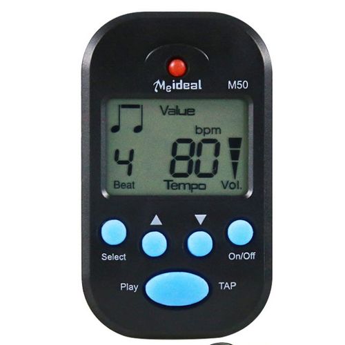 Mini Métronome Électronique M50, Adapté Pour Piano, Guitare, Violon, Cithare, Erhu, Instrument Rythmique, Noir