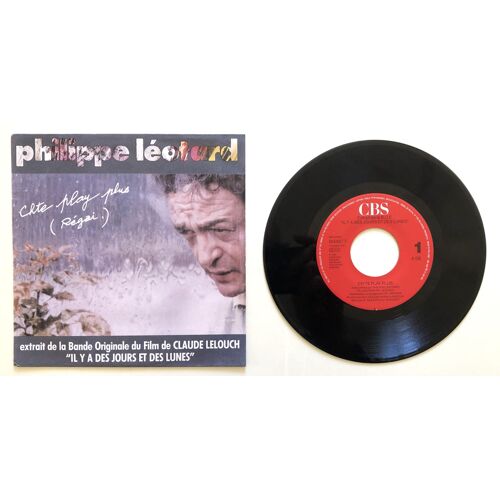 45 Tours Philippe Leotard. Musique Du Film De Claude Lelouch "Il Y A Des Jours Et Des Lunes"