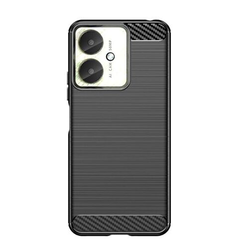 Coque pour Redmi 13C 5G,Technologie de Sérigraphie Protection TPU Housse Étui Redmi 13C 5G - Noir