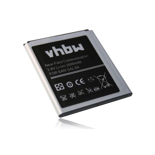 Batterie Li-Ion Vhbw 2600mah (3.7v) Pour Téléphone Portable Smartphone Samsung Galaxy S4 Siv Ve Lte Gt-I9515. Remplace: B600, B600be, B600bu.
