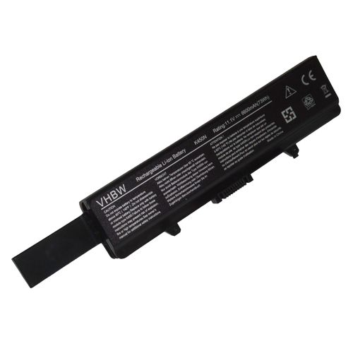 Batterie LI-ION 6600mAh 11.1V en noir pour DELL Inspiron 14, 1440, 17, 1750, remplace 0F965N 0F972N, 312-0940, 312-0941, G555N, J399N, J414N etc.