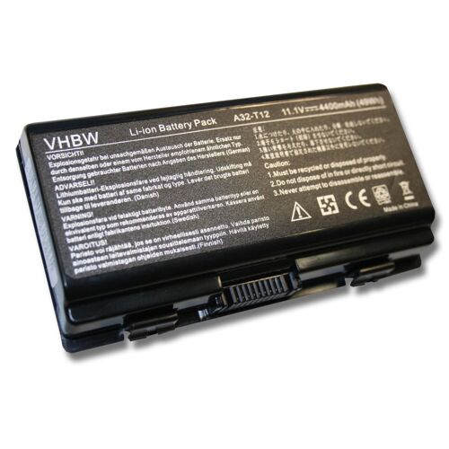 Batterie LI-ION 4400mAh 11.1V en noir / black pour ASUS, remplace A32-X51, A32-T12, 90-NQK1B1000Y, A32-T12J, A32-XT12, A32-X51 etc.