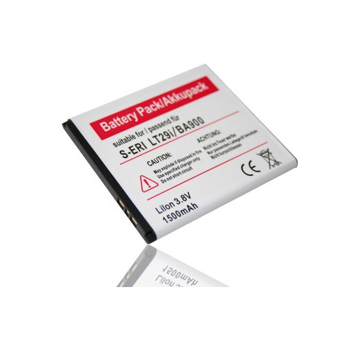 Batterie Li-Ion 1500mah Pour Sony Ericsson Hayabusa, Jlo, Lt29, Lt29i, St26a, Xperia Gx, Xperia J, Xperia T Lt29i, Xperia Tx Lt29, Remplace Ba900