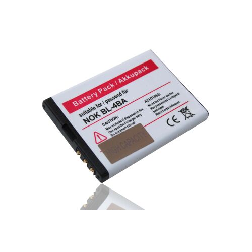 Batterie Pour Nokia 2360 / 2760 / 6111 / 7370 / N76, Remplace Le Modèle Bl-4ba