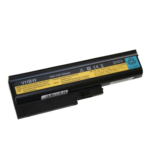 Batterie LI-ION 4400mAh 10.8V noir compatible pour IBM Lenovo Thinkpad remplace 40Y6795 / 40Y6797 / 40Y6799 / 41N5666 /ASM 92P1128 / ASM 92P1130 etc.