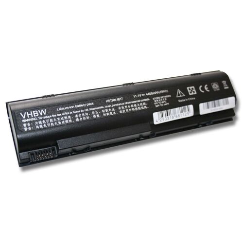 vhbw Li-Ion batterie 4400mAh (11.1V) noire pour ordinateur, PC HP Compaq Presario V2000-PH614AV, V2000-PV898AV, V2000Z comme 367759-001, HSTNN-DB10.