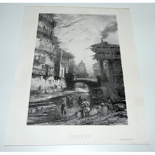 Annonay Lithographie 1860 Boehm Et Fils Montpellier