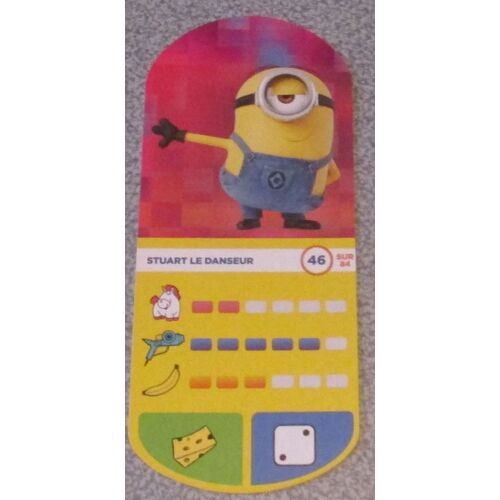 Carte Auchan 2017 - Moi, Moche Et Méchant 3 - N°46 Stuart Le Danseur
