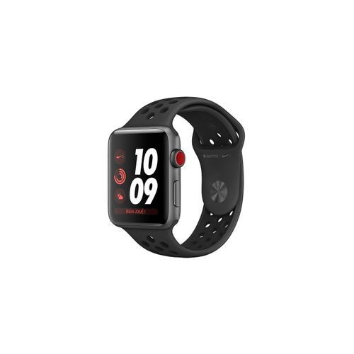 Applewatch Series 3 - Gps - Gris Sidéral Bracelet Sport Nike Noir - 42mm - Reconditionné - Apple