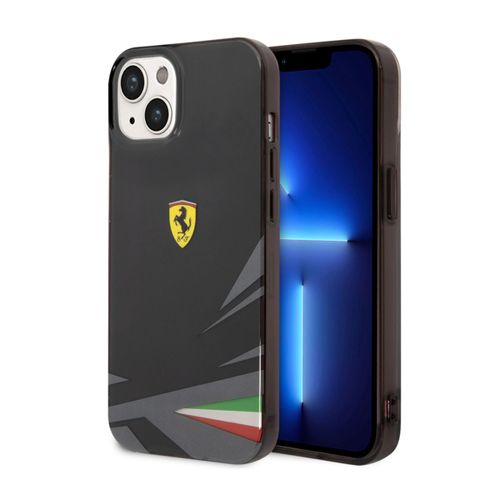 Coque pour iPhone 14 Plus en TPU Antichocs modèle Italia Ferrari Noir