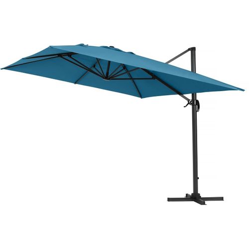 Parasol Jardin D?Port? Alu Sun 4 - Rectangle - 3 X 4 M - Bleu