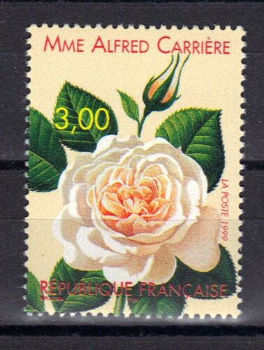 France 1999 : Congrès Mondial De Roses Anciennes, À Lyon : Rose "Madame Alfred Carrière" (1879) - Timbre 4 F. 50 Multicolore Neuf **