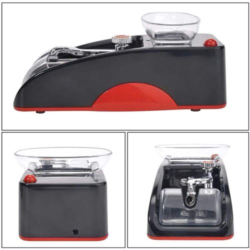 Tubeuse Electrique, Tubeuse a Cigarette, Machine a Tuber Electrique Automatique, Rouleuse a Cigarette Electrique, Machine a Tuber, Couleur Rouge