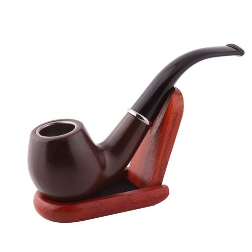 1 x pipe à tabac en poirier grainé, sculptée à la main