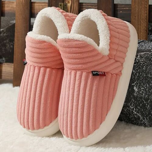 Chaussons Hiver Chauds Et Confortables Roses