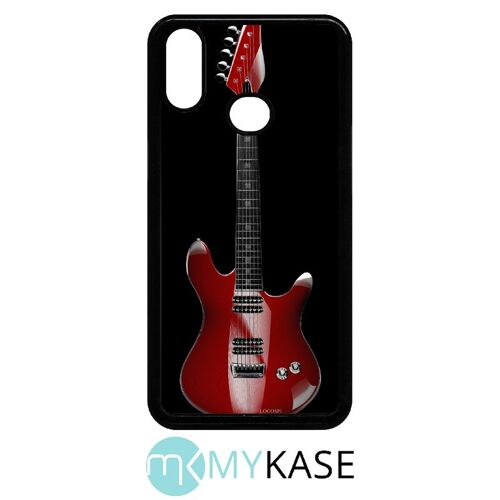 Coque pour galaxy a10s - guitare red - noir