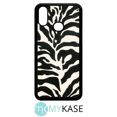 Coque pour galaxy a10s - zebré - noir