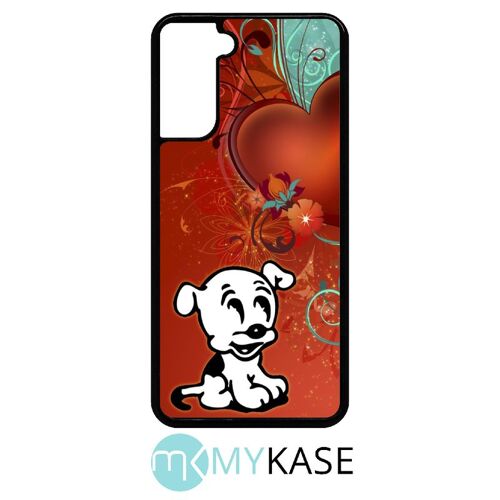 Coque Pour Galaxy S21+ 5g - Chien Love - Noir