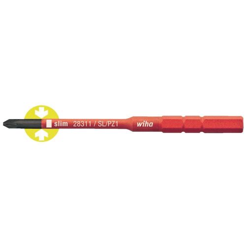 Embout interchangeable VDE diamètre 6 mm plat PZ1 Wiha 2831-14