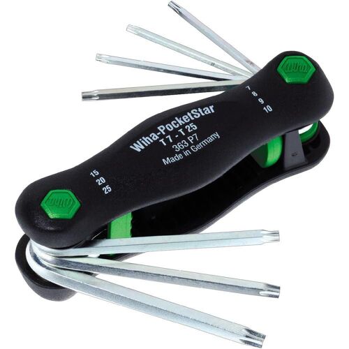 7pcs. Clé mâle coudée PocketStar TORX
