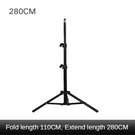 280cm - Support d'éclairage annulaire pour photographie, support de lampe, trépied réglable, support de téléphone avec anneau lumineux pour appareil photo