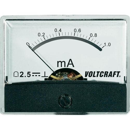 Appareil de mesure encastrable analogique VOLTCRAFT AM-60X46/1MA/DC