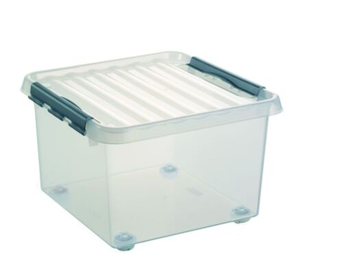 boite plastique à roulette 26 litres avec couvercle