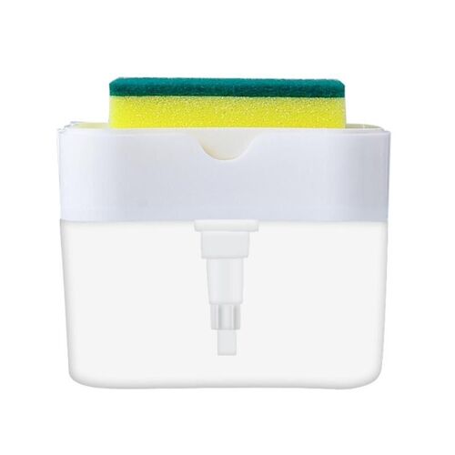 Distributeur de savon à pompe avec porte-éponge, distributeur de liquide de nettoyage, conteneur, presse manuelle, Kit d'organisation du savon, accessoires de cuisine