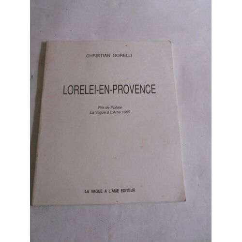 Lorelei-En-Provence - Prix De Poésie