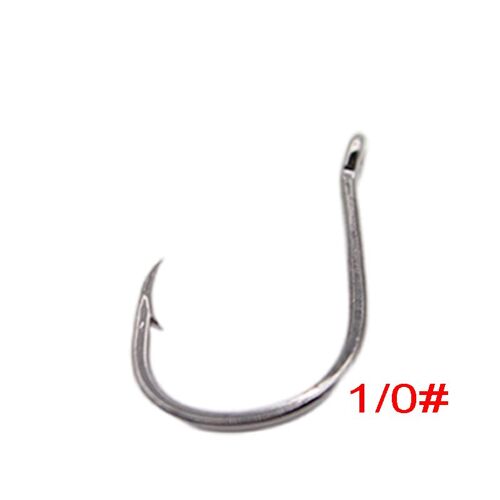 1 Packs - 1-0 - Owner Hameçon De Pêche Circulaire, Accessoires De Pêche Au Calmar'eau Salée, Tête De Mer, Crochet À Barbe Japonais, 50355