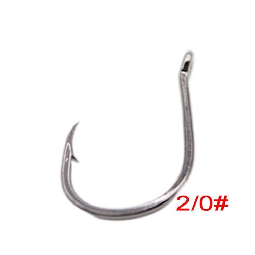 1 Packs - 2-0 - Owner Hameçon De Pêche Circulaire, Accessoires De Pêche Au Calmar'eau Salée, Tête De Mer, Crochet À Barbe Japonais, 50355