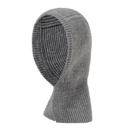 Cagoule Chaude, Écharpe À Capuche, Chapeaux D'hiver Tricotés, Bonnet Gris