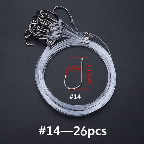 14-26pcs - Lot De 20/26 Crochets De Pêche En Acier Au Carbone, Ligne De Plomb, Ligne De Plomb, Chargeur De Rouleau D'appât, Liaison D'hameçon Pour Carpe/Poisson/Carpe