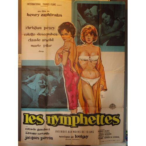 Les Nymphettes - 1961 - Affiche Originale Pliee 120 X 160 - Pin-Up - Maillot De Bain - Erotisme