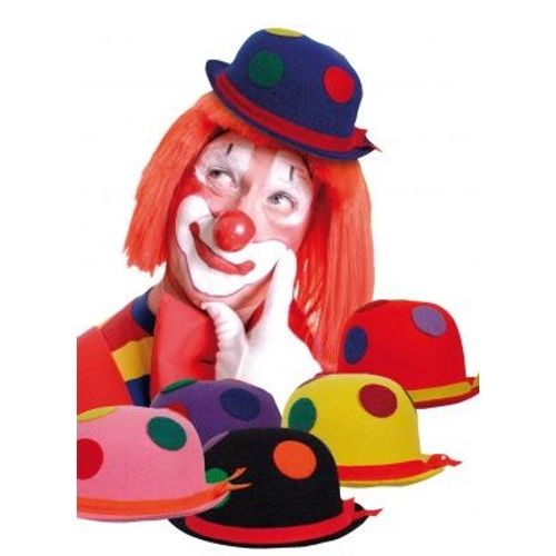 Chapeau Melon Clown Feutre