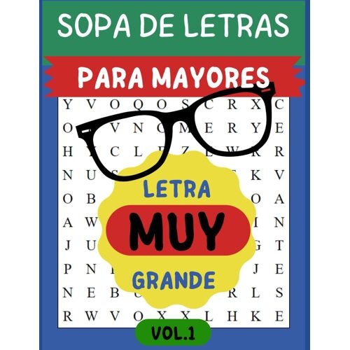 Sopa De Letras Para Mayores: Letra Muy Grande