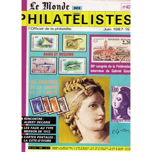 Le Monde Des Philatélistes 409 