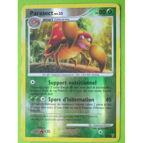 Carte Pokemon - Parasect - 38/147 - Holo Reverse - Platine Vainqueurs - Supremes -