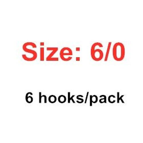 6 0 - Hameçon De Pêche À Gabarit Unique En Acier À Haute Teneur En Carbone, Appât Vivant Solide, Npbln, 10827