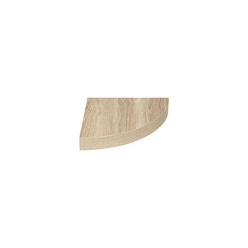 Étagère d'angle murale flottante effet chêne naturel 25 x 25 cm Fixations invisibles