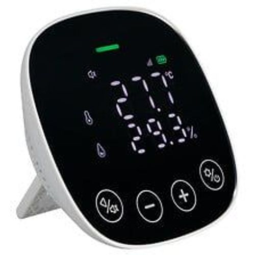 Détecteur de CO2 connecté : mesure la qualité de l'air, capteur de dioxyde de carbone avec écran LED-EVACUATE